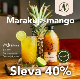 🔥 Poslední den akce! Náš exotický marakujový sirup se slevou -40 % už dnes končí! 🥭✨ Nepropásněte tuhle příležitost...