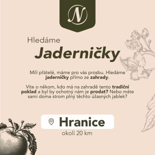 Hledáme jaderničky! 🍎 Milí přátelé z okolí Hranic (do 20 km), máte na zahradě jaderničky moravské? Odkoupíme je! Osobní...